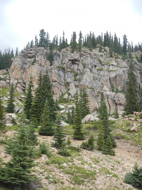 Rocky outcrop in the Rockies