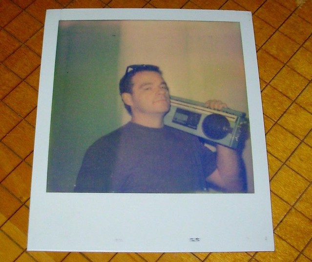 Polaroid-me with a boom box