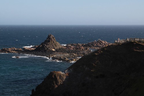 Looking out to Pyramid Rock
