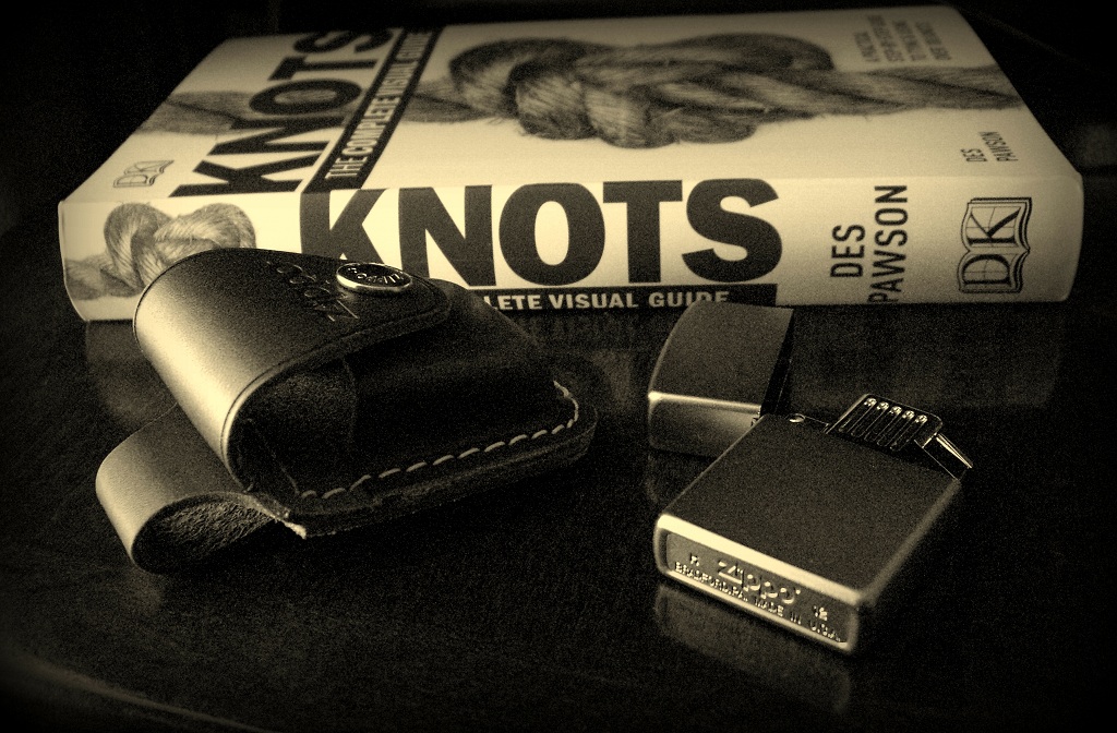 Zippo, leather, and knotty references...