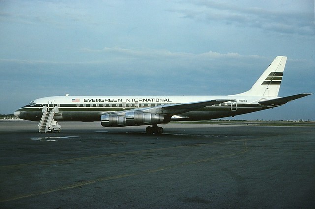 N801EV Evergreen International DC-8 at KCLE