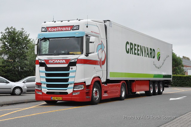 Scania S450. Koeltrans (Hollande) + Greenyard