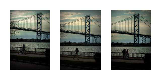 Bridge Triptych. Windsor, ON.