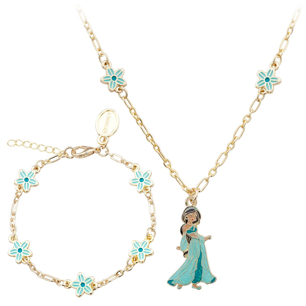 New Disney Store Princess Jasmine Costume Jewelry Set Necklace 