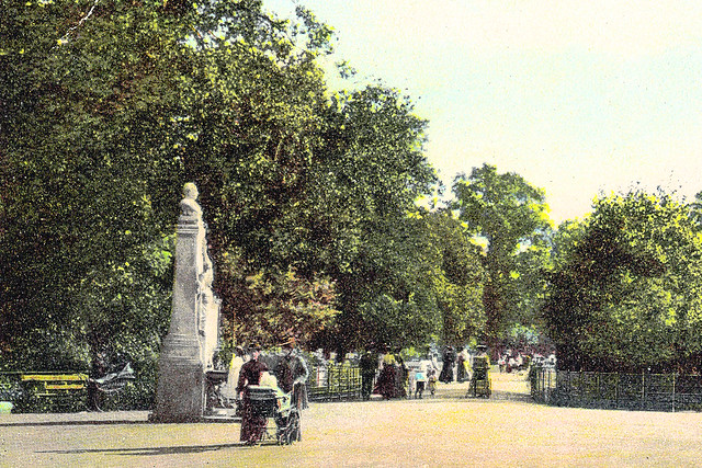Brockwell Park - the Bristowe Memorial Prior to 1907. And Dame Peggy Ashcroft.