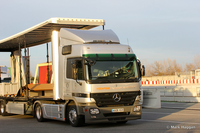 A McLaren truck after Formula One Winter Testing, 3rd March 2013