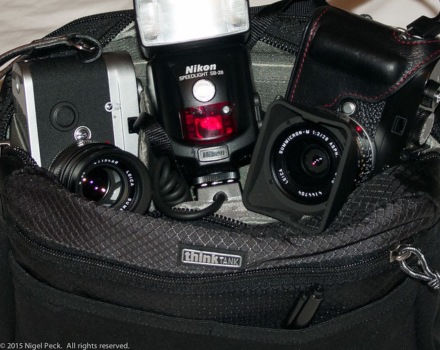 Leica M9 and MP in Think Tank Change-up Camera Bag