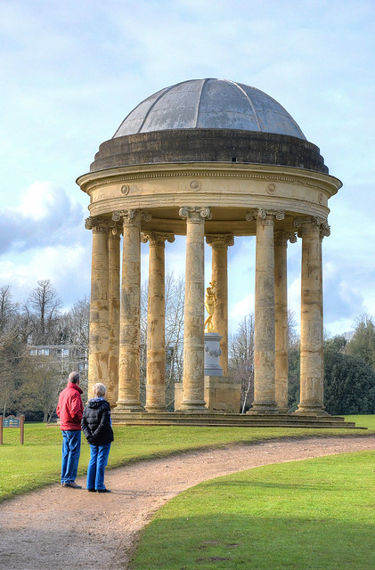 Stowe - temple in the gardens