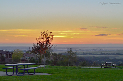 Sunset View by jifree, Sunset from the park at the top of the hillcalifornia travel photography jifree
