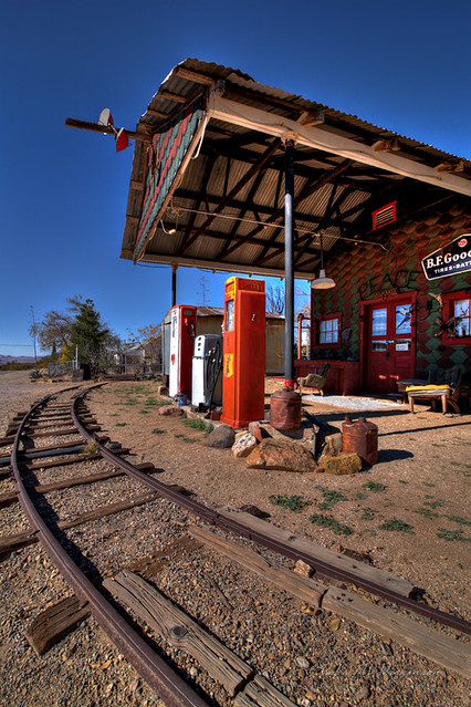 Old Filling Station in Chloride, Arizona in HDR