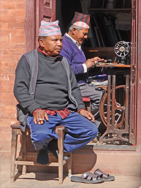 Dans les rues de Bhaktapur (Népal)