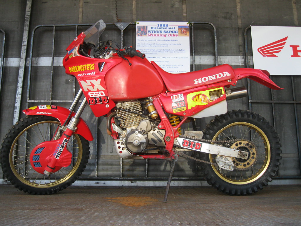 Honda NX650, winner of 1988 Australian Safari | The winner o… | Flickr