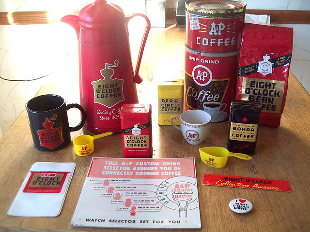 A&P Coffee Packaging and Souvineers