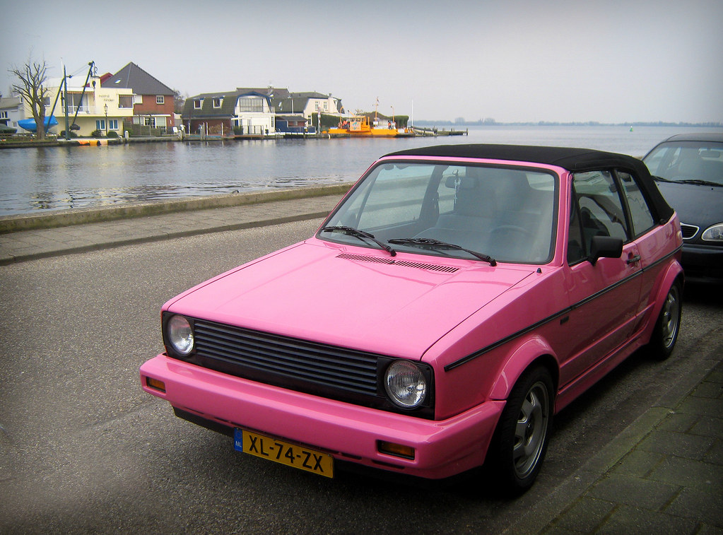 Pink Golf, 1989 Volkswagen Golf Cabriolet Different, to say…