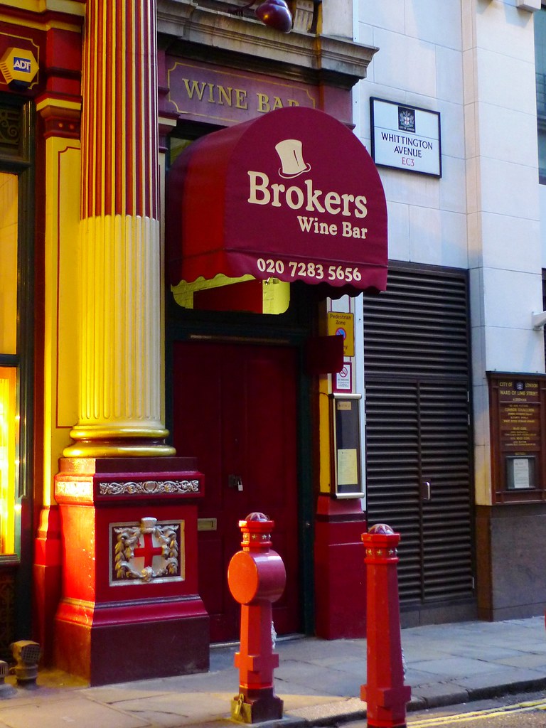 Brokers Wine Bar, Leadenhall Market, EC3