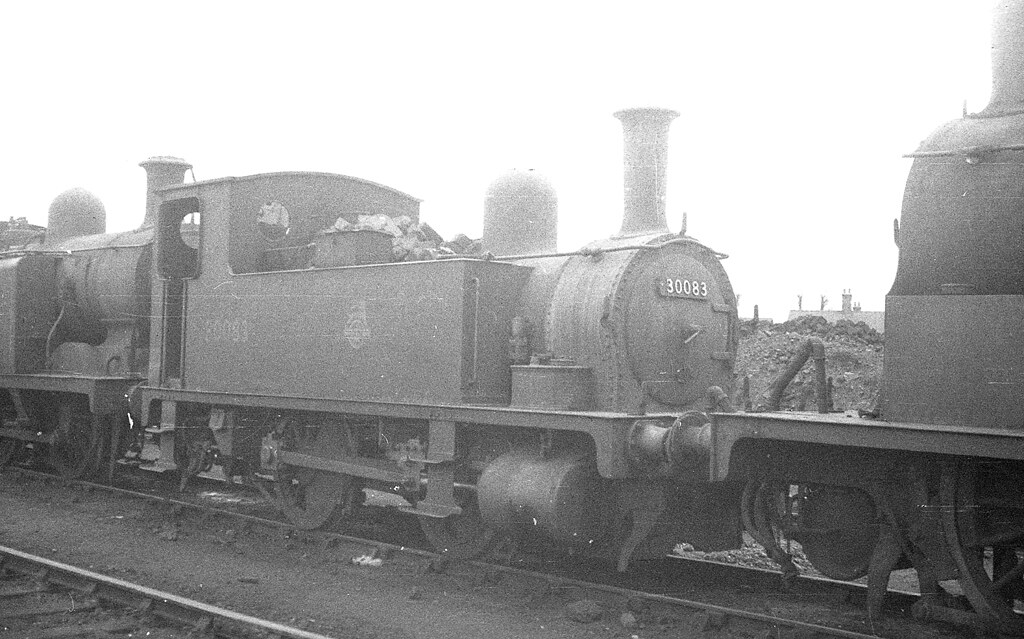 1958/05/18.  B4 class 0-4-0T 30083 at Eastleigh.
