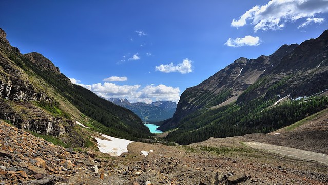 A Look Back to Lake Louise
