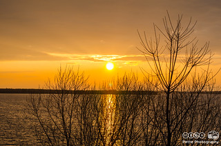 Sonnenuntergang am Senftenberger See