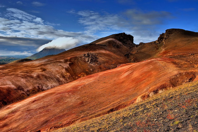 Dyngiufoil Mountains and Krafla Volcano, Iceland