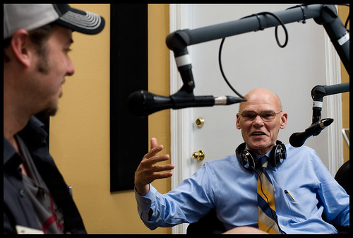 Jerry Lenaz with James Carville, by Ryan Hodgson-Rigsbee (http://rhrphoto.com/)