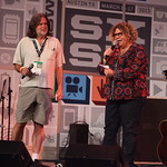 Fri, 15/03/2013 - 1:59am - Emmylou Harris and Rodney Crowell at the WFUV Public Radio Rocks Day Stage, SXSW, Austin, TX. 3-15-2013. Photo by Gus Philippas