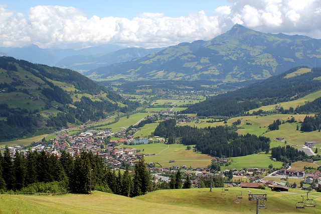 View from the Gaisberg. Kirchberg.
