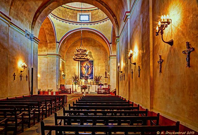 Mission Concepción Church interior, San Antonio Texas