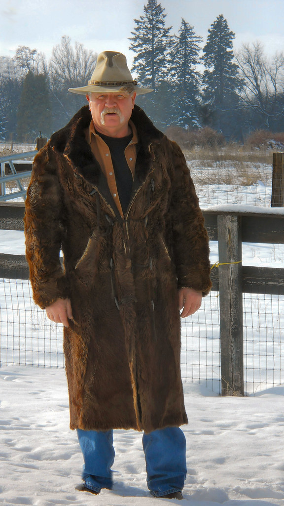 2013, January wearing buffalo coat | snapping turtles | Flickr