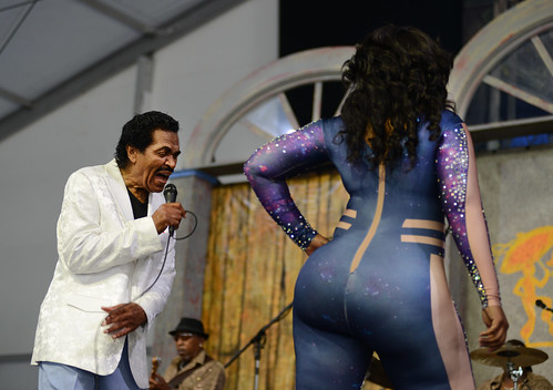 Bobby Rush on Day 1 of Jazz Fest - 4.27.18. Photo by Leon Morris.