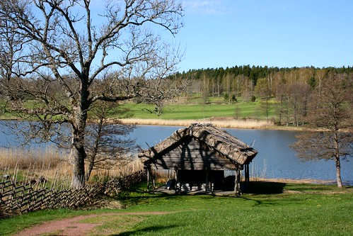 ålandislands lake tree landscape shadow rural fence tranquility museum moody old