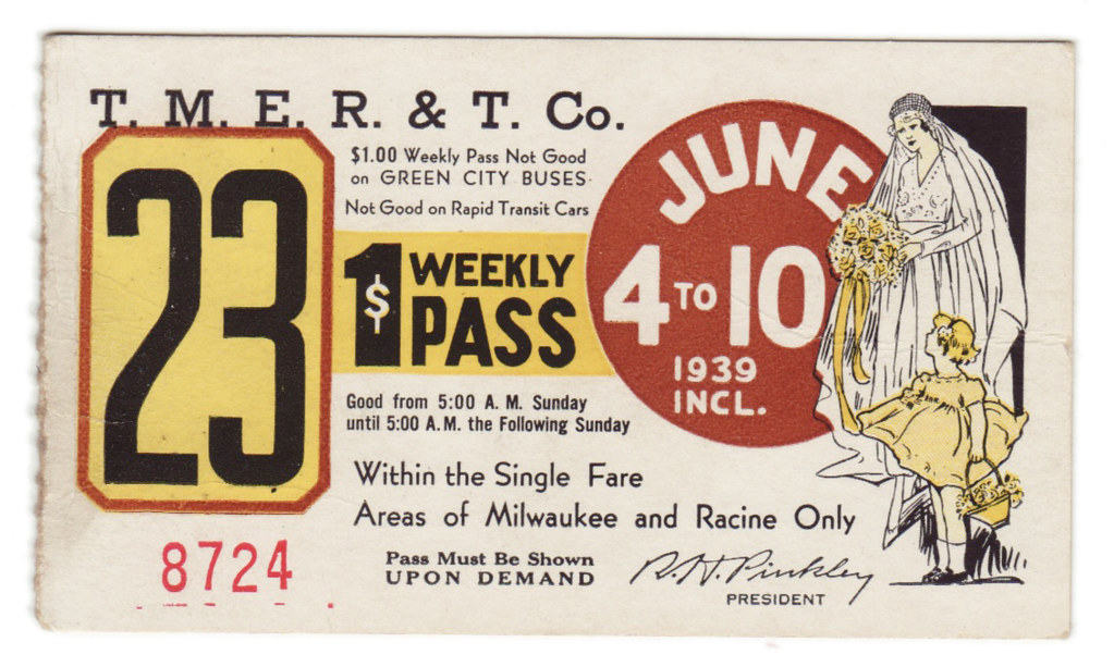 Milwaukee Bus Pass. 30s