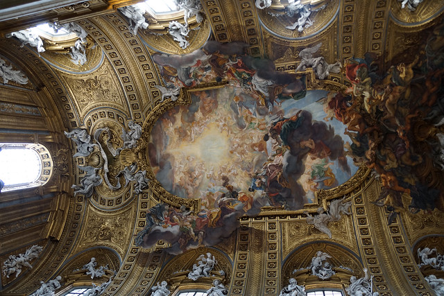 ROME-Church of the Gesu-Ceiling, 3-14-2013