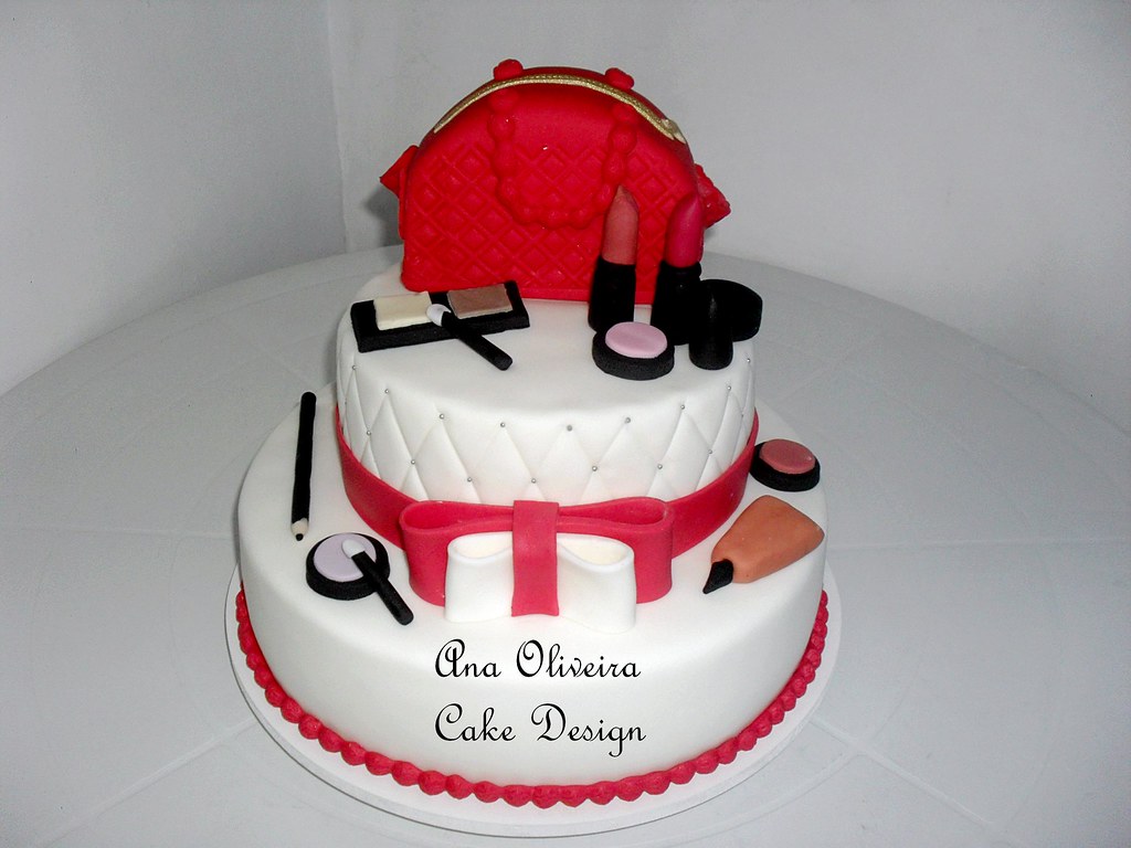 Bolo Maquiagem, Ana Oliveira Cake Design
