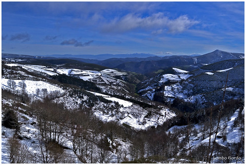 winter snow landscape hiver horizon nieve paisaje galicia galiza neve invierno neige paysage inverno lugo horizonte paisaxe ocebreiro