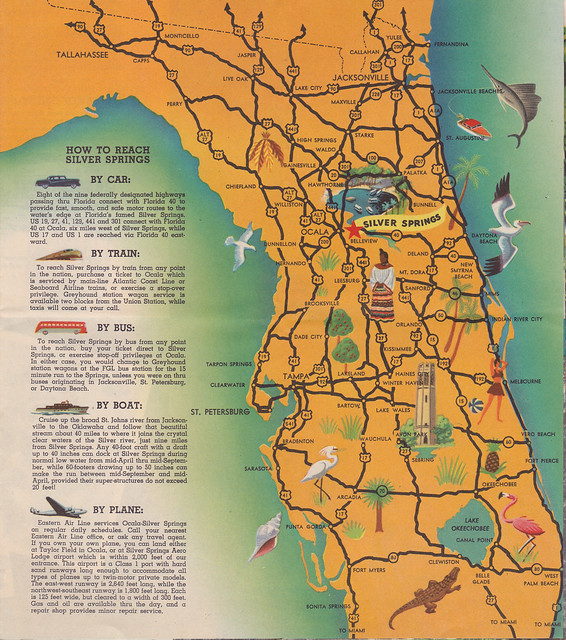 Silver Springs Florida map