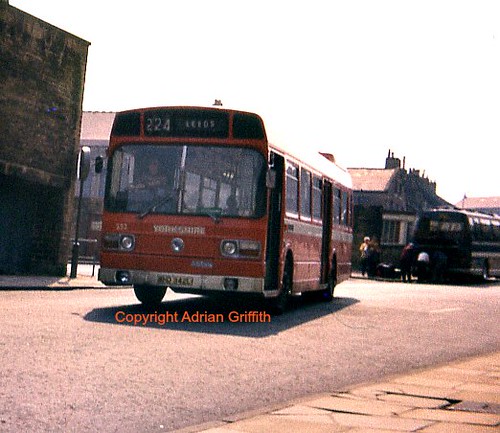 Yorkshire Woollen 352 in Halifax 1977