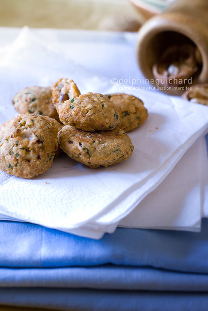 Cookies salés // noix/comté/coriandre #01