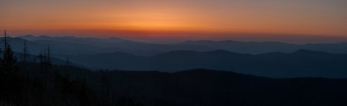 panorama mountains sunrise sony great dome smoky clingmans a700