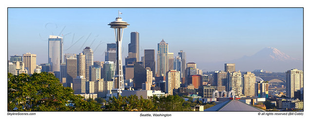 Panoramic of Seattle Skyline