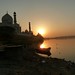coucher de soleil extérieur du Taj