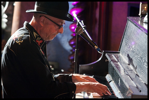 Bob Andrews  at WWOZ's Piano Night.  Photo by Ryan Hodgson-Rigsbee www.rhrphoto.com