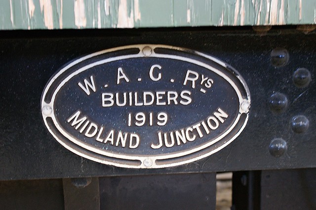 West Australian Government Railways Works Plate