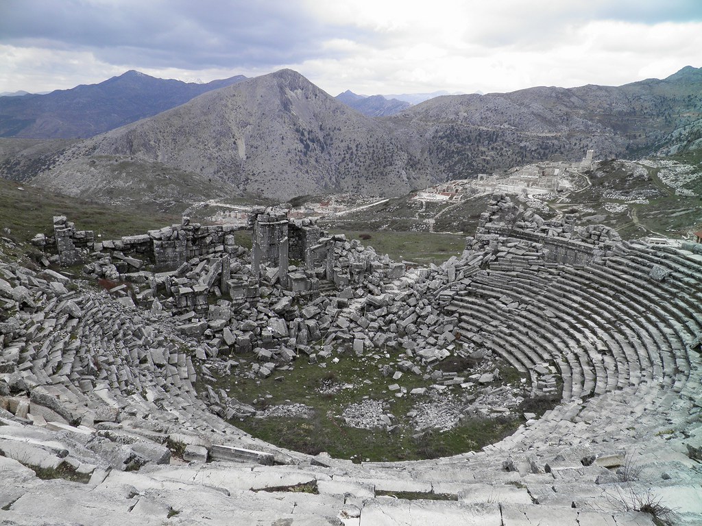 The Roman Theatre, completed around 180-210 AD, Sagalassos, Turkey