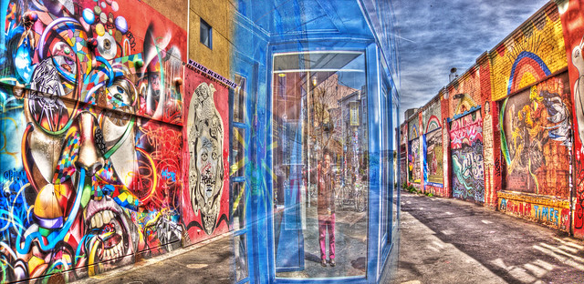 Clarion Alley Portal into the 4th Dementia, HDR, Panorama