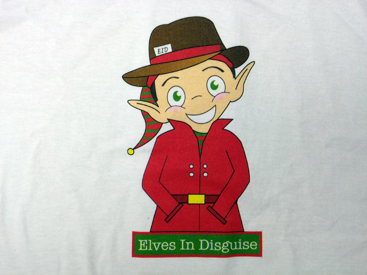 Elves in Disguise 2012 T-Shirt - Thank You Sponsors & Volunteers!