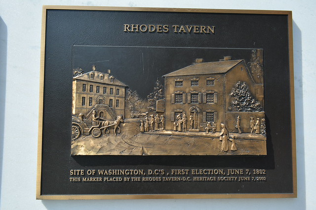 Rhodes Tavern - Site of Washington D. C.'s First Election