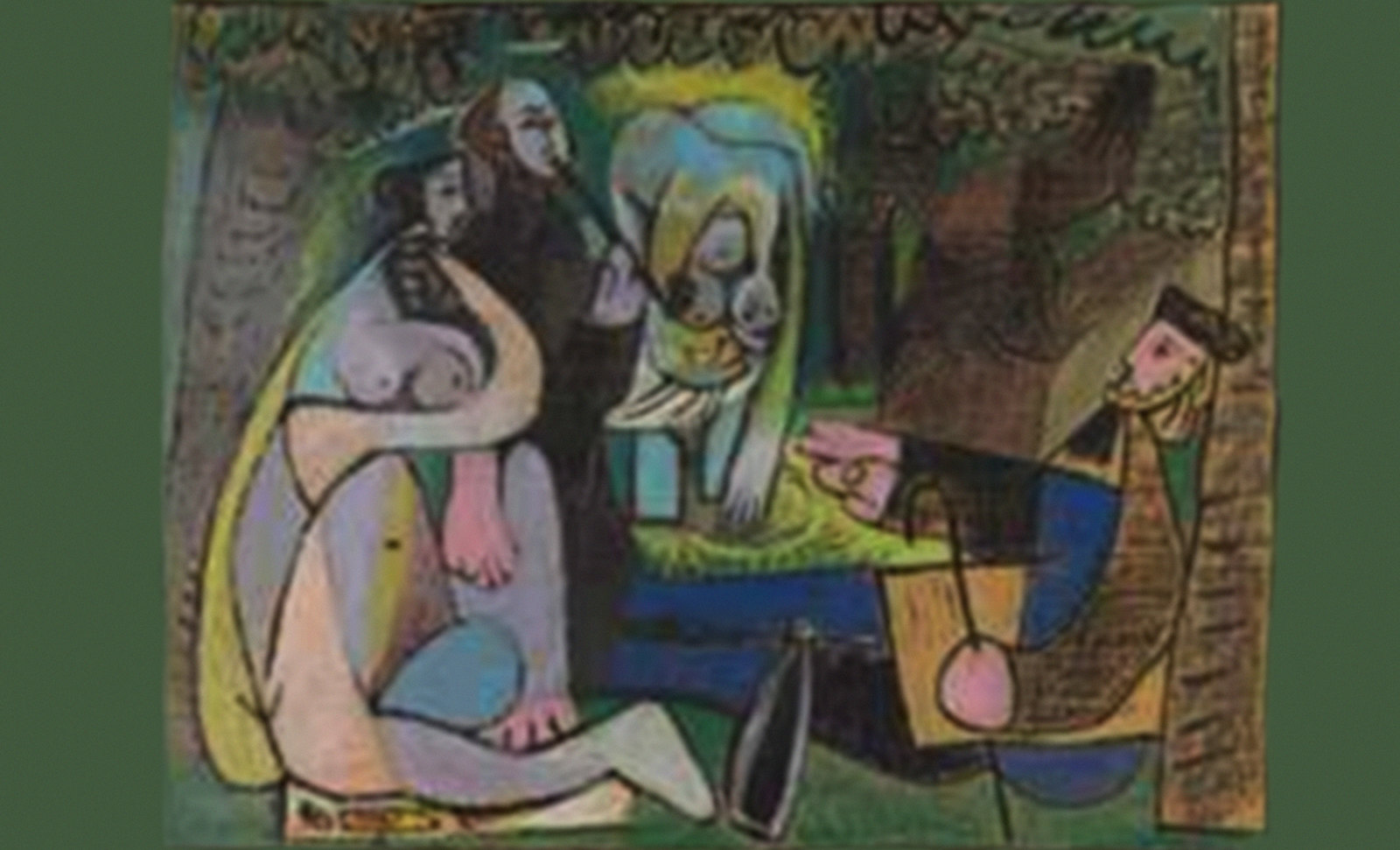 El Almuerzo, escenificación de Edouard Manet (1863), traducción de Pablo Picasso (1960).
