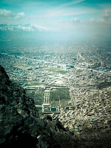 afghanistan skyline garden landscape polaroid kabul baburs