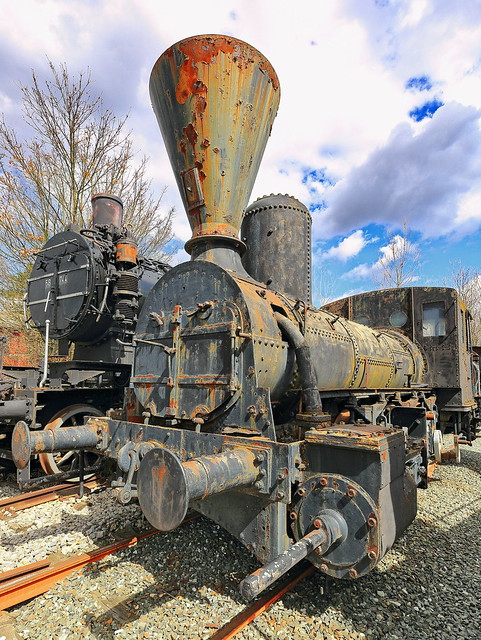 Old Austrian steam engine