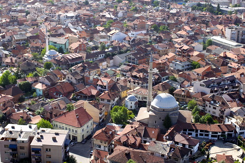 houses landscape cityscape view prizren kosovo fortress kaljaja